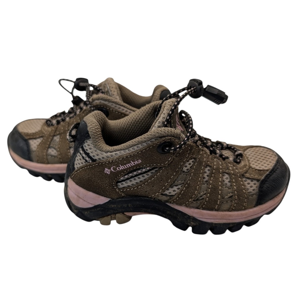 Columbia Konos Low Trail Shoes Brown Pink Hiking Sneakers Little Kids Six SEE